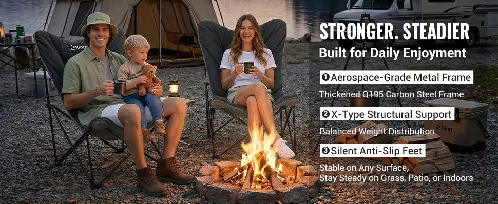 KingCamp Oversized Padded High Back Camping Chair - image 13