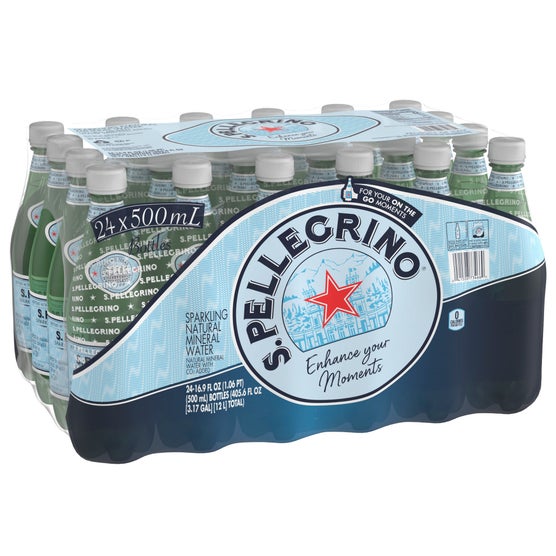 S.Pellegrino Sparkling Natural Mineral Water, 16.9 fl oz, 24 ct