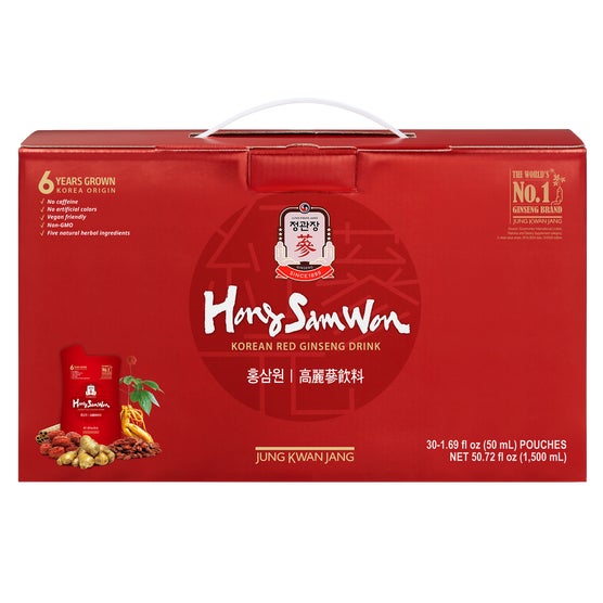 Hong Sam Won Korean Red Ginseng Drink, 1.69 fl oz, 30 ct