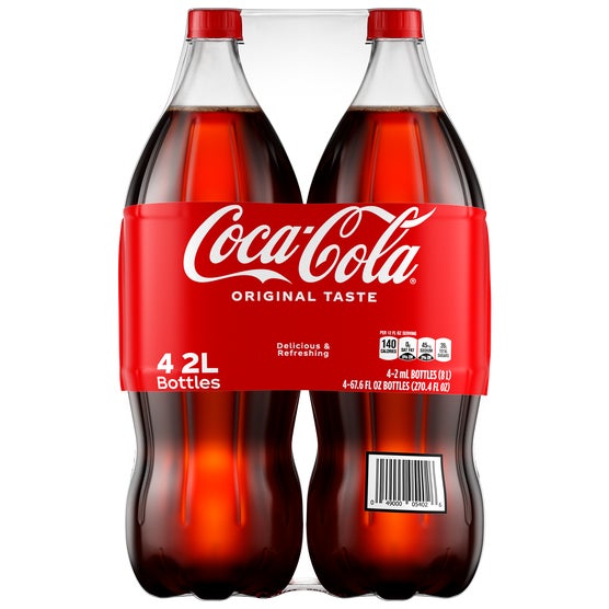 Coca-Cola Original Taste, 2 Liter, 4 ct