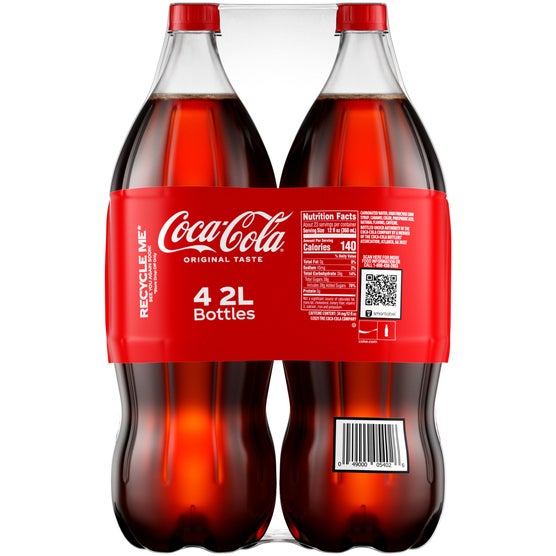 Coca-Cola Original Taste, 2 Liter, 4 ct