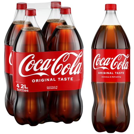 Coca-Cola Original Taste, 2 Liter, 4 ct