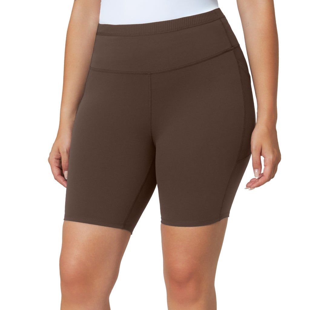 [color:brown] Mondetta Women's Bike Short - Brown - image 4