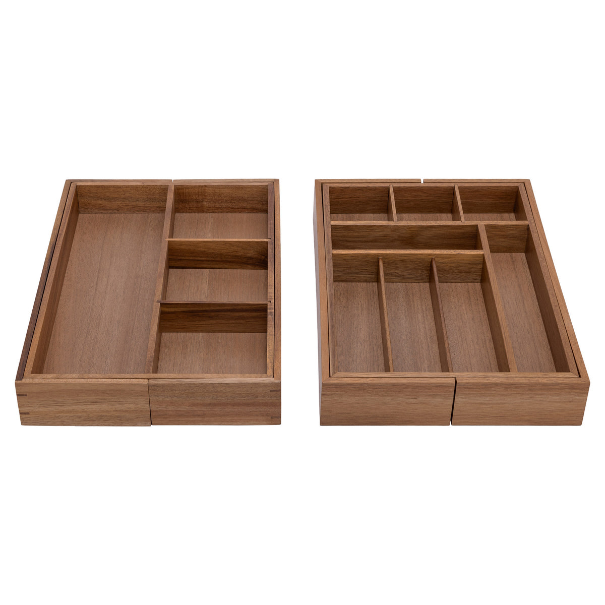 Seville Classics 9-piece Acacia Organizer Starter Set