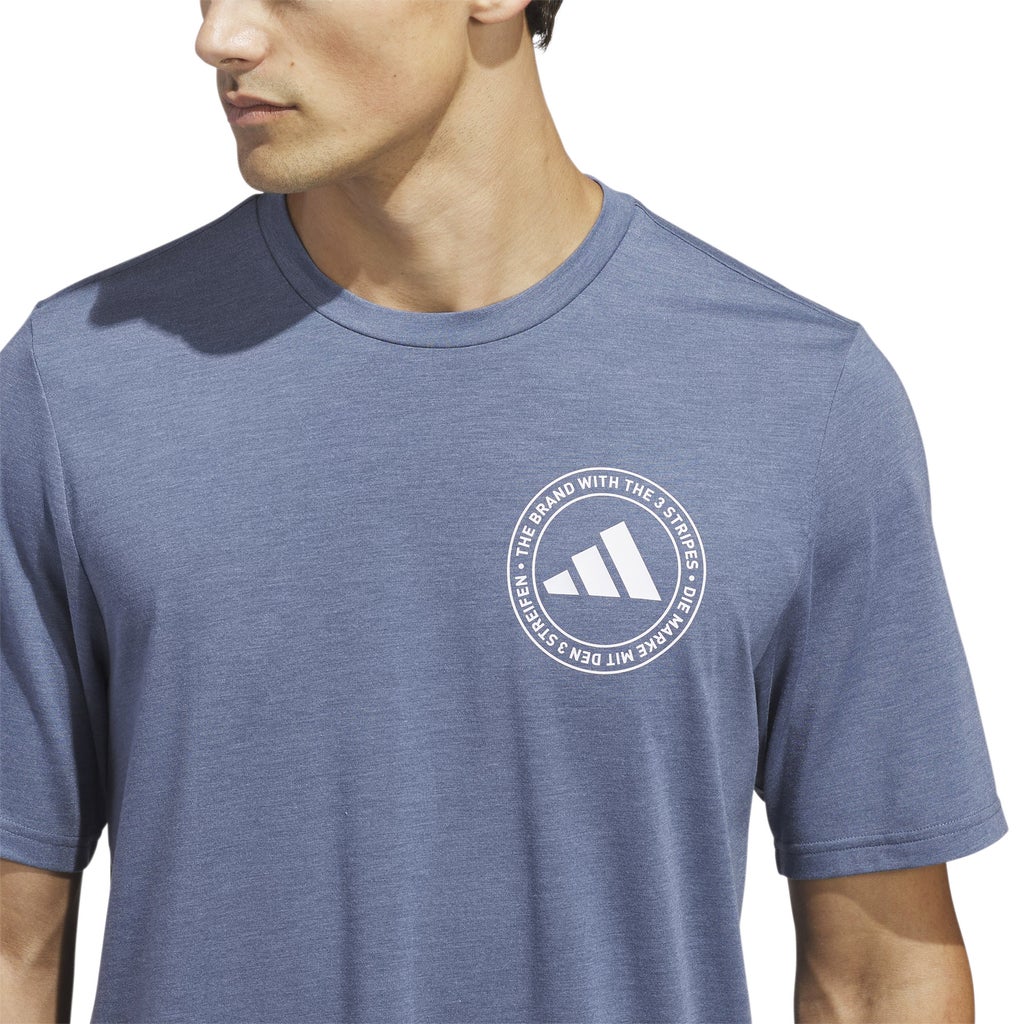 [color:blue] adidas Men's Tee - Blue - image 7