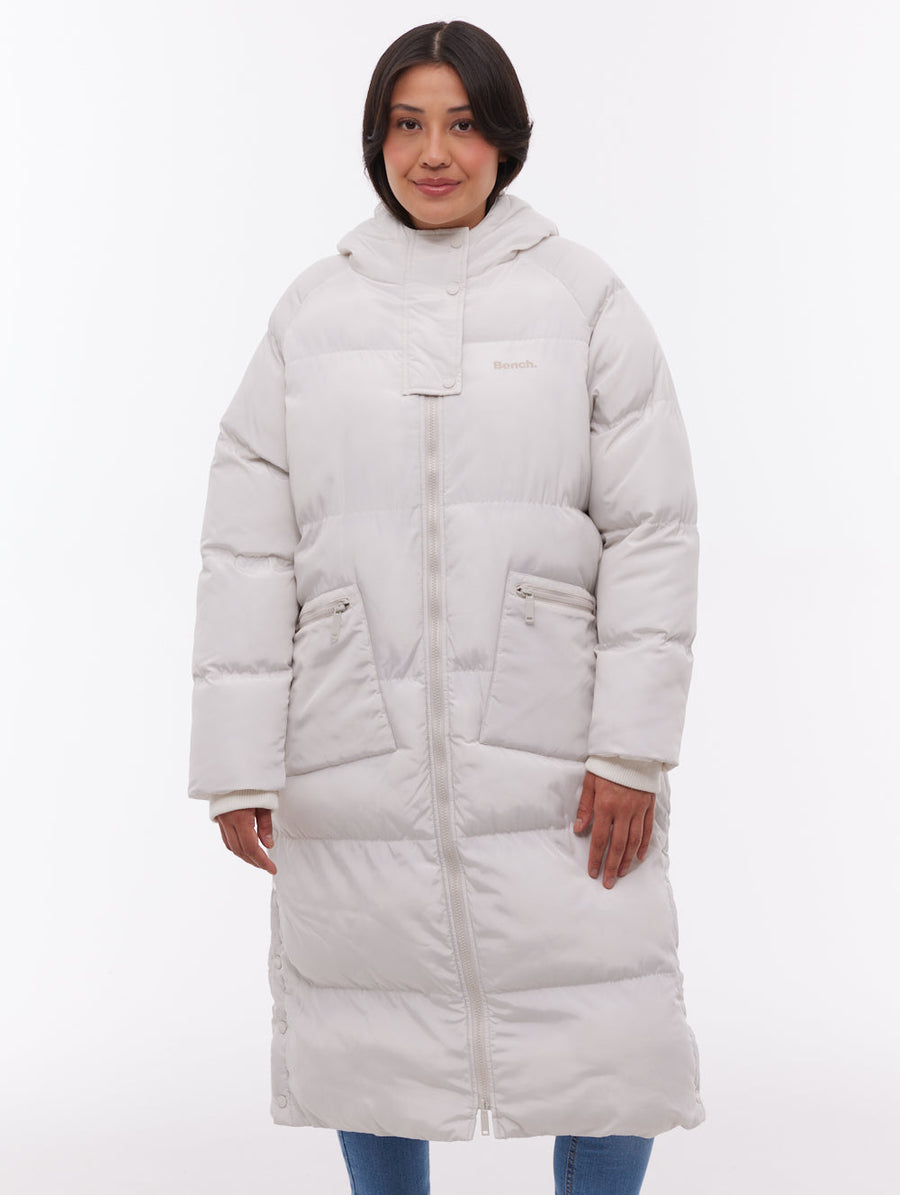 Dans Maxi Puffer Coat - White