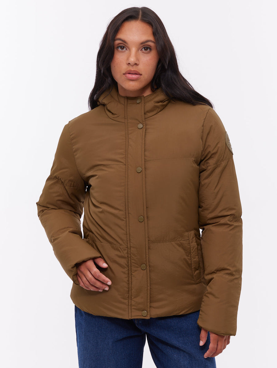 Willah Hooded Puffer Jacket - Green