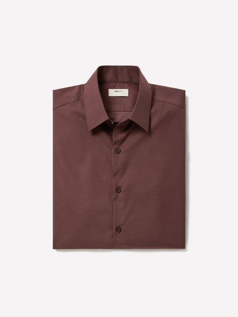 Slim-Fit Denim-Like Dress Shirt
