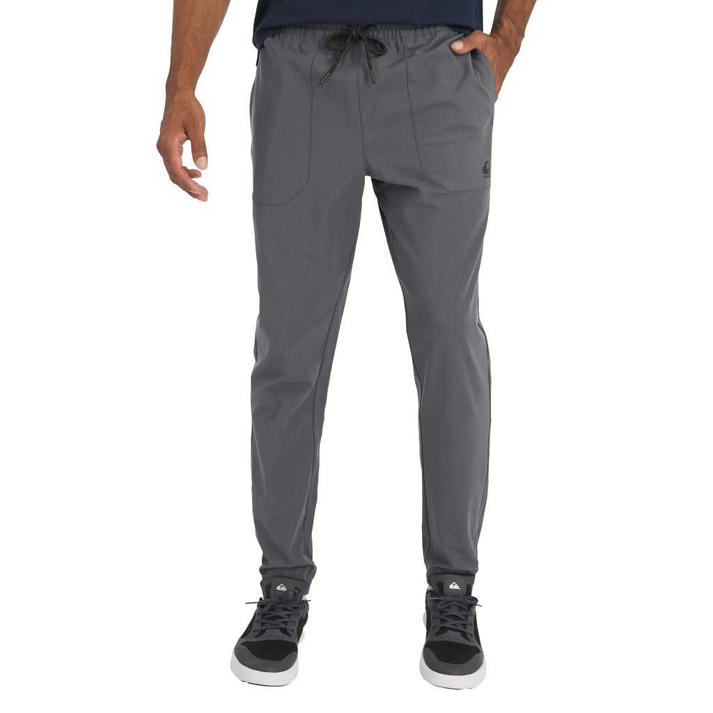 [color:gray] Quiksilver Men's Stretch Woven Jogger - Gray - image 8