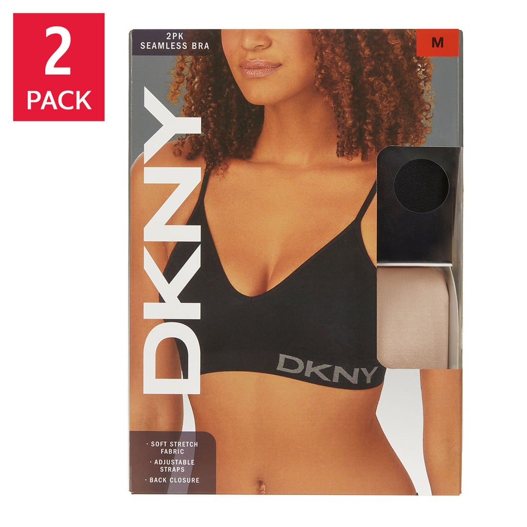 DKNY Women's Seamless Bra, 2-pack