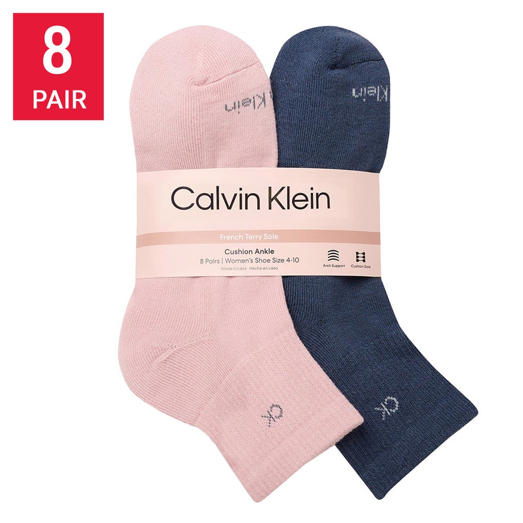Calvin Klein Women's High Quarter Sock, 8-pair - image 2
