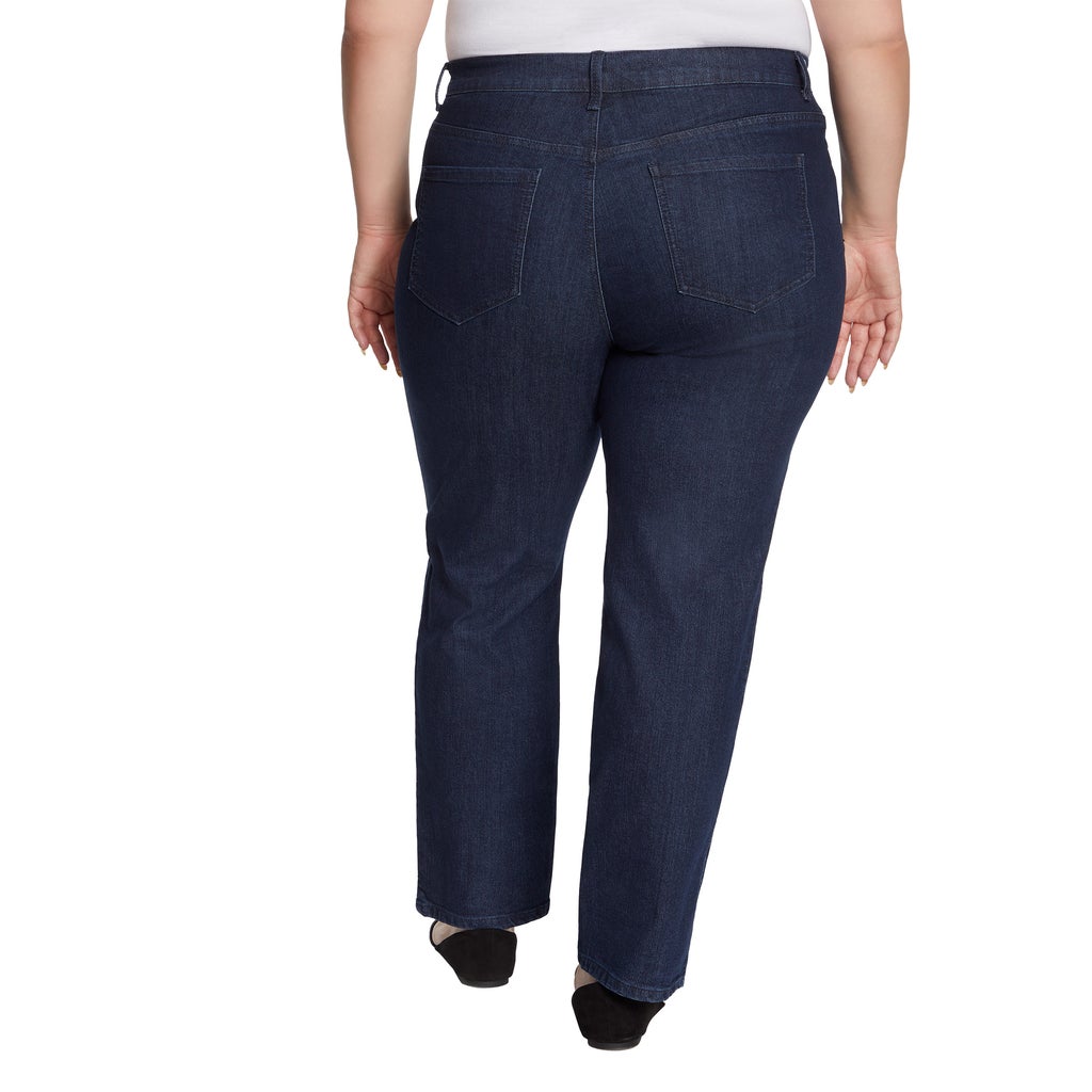 [color:dark blue] Gloria Vanderbilt Women's Amanda Stretch Denim Jean - Dark Blue - image 6