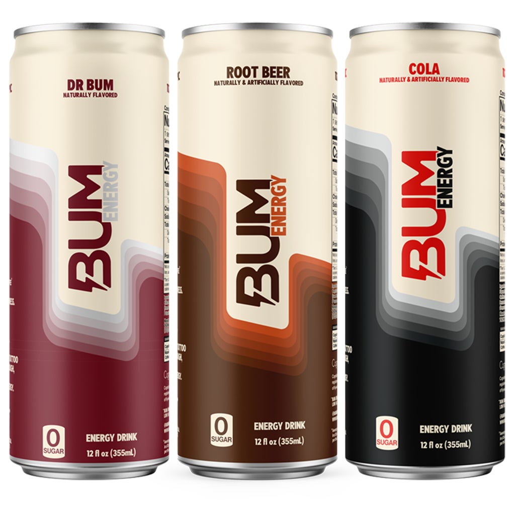 BUM Energy Drink, Classic Soda Variety Pack, 12 fl oz, 18 ct