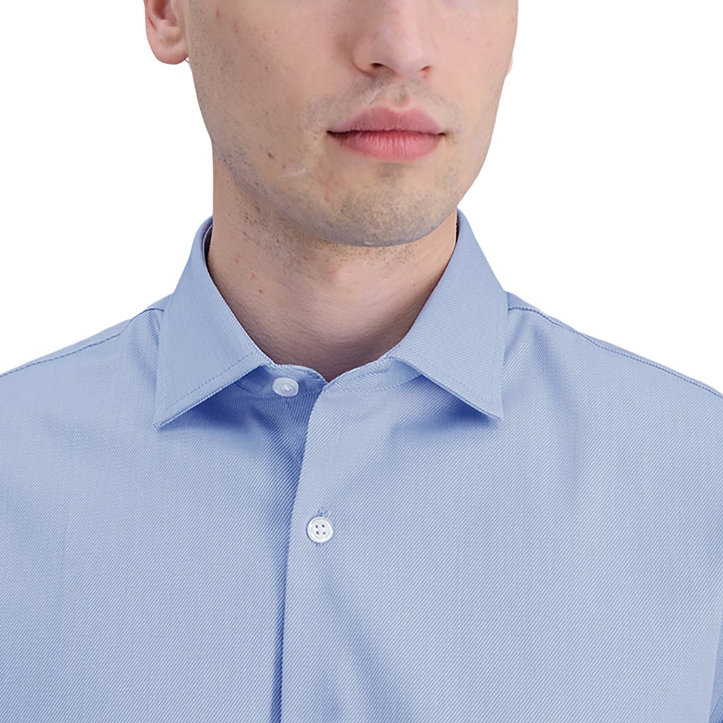 [color:blue] Haggar Men's Button-Up Dress Shirt - Blue - image 6