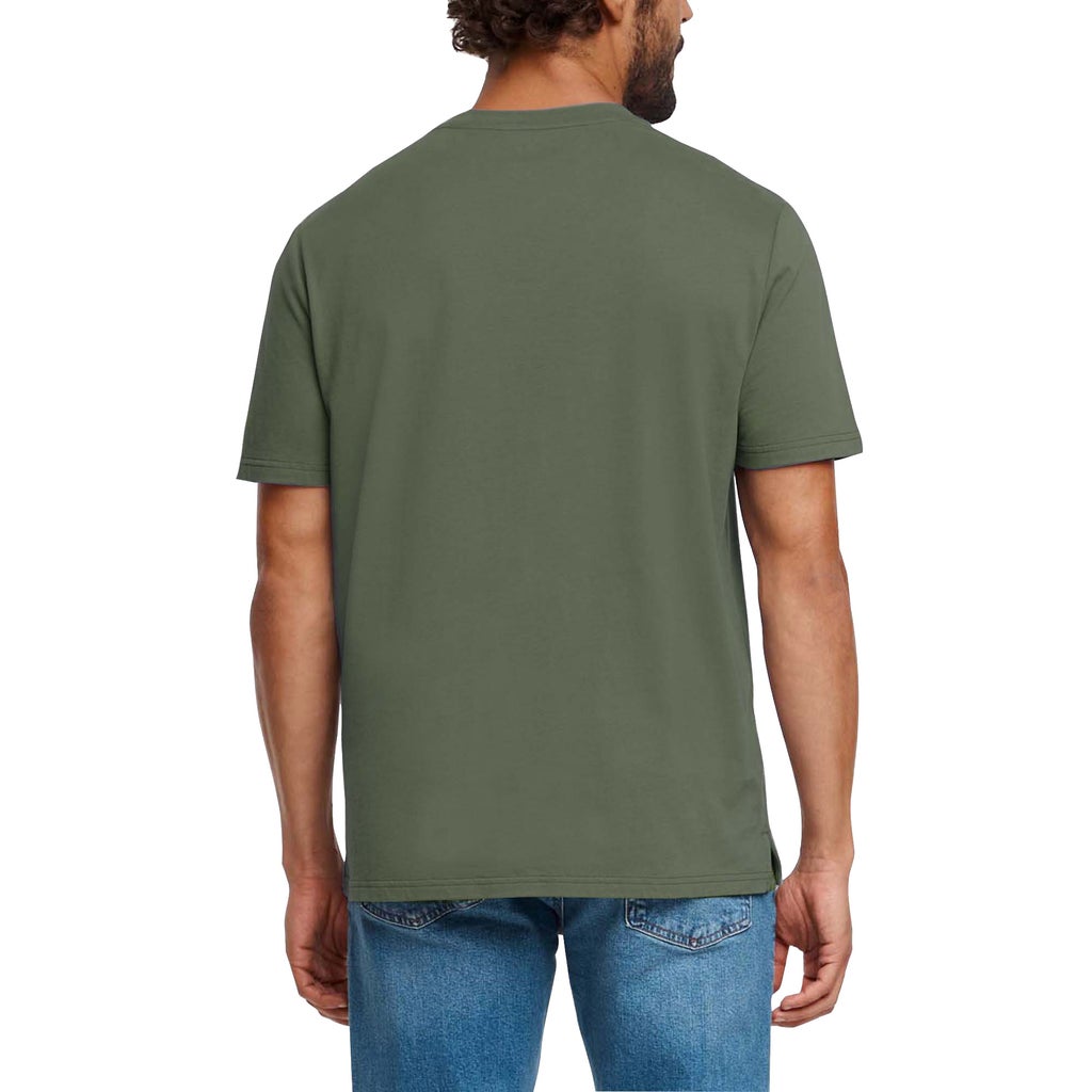 [color:green] Gap Men's Short Sleeve Henley - Green - image 3