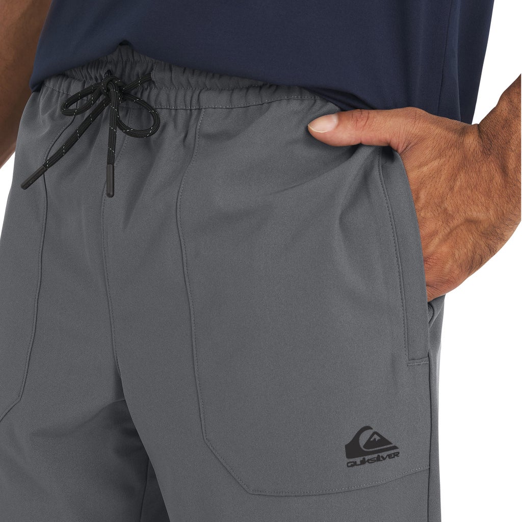 [color:gray] Quiksilver Men's Stretch Woven Jogger - Gray - image 9