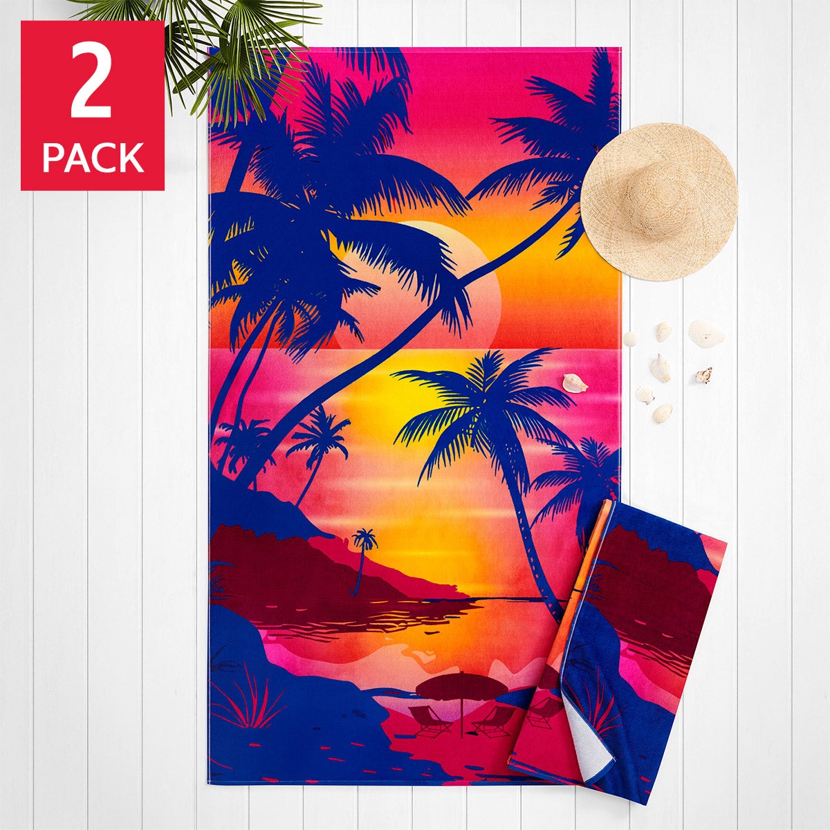 Harbor Bay Beach Towels, 2-pack