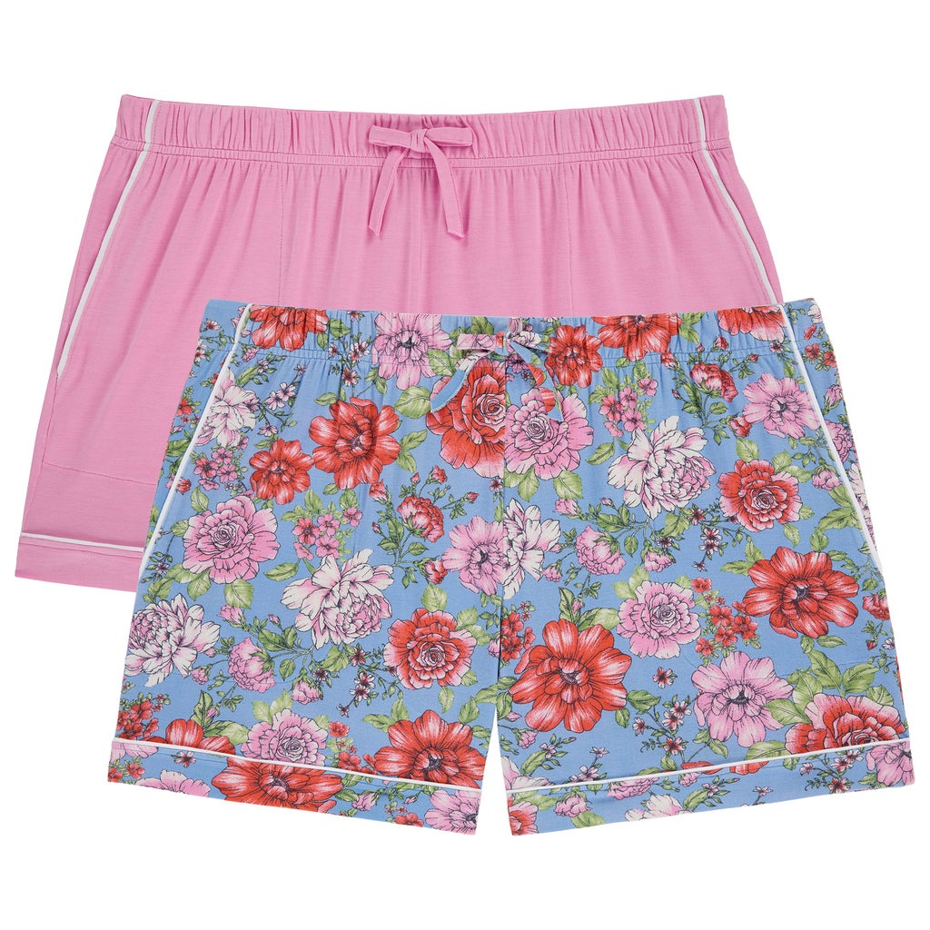 [color:pink] Room Service Women's Lounge Short, 2-pack - Pink - image 6