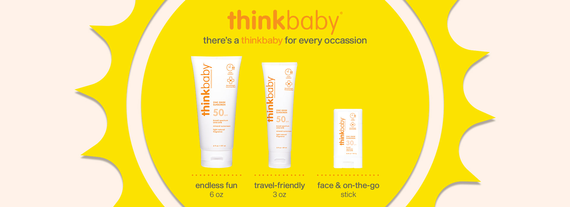 Thinkbaby Sunscreen Lotion + Sunscreen Stick Set - image 7