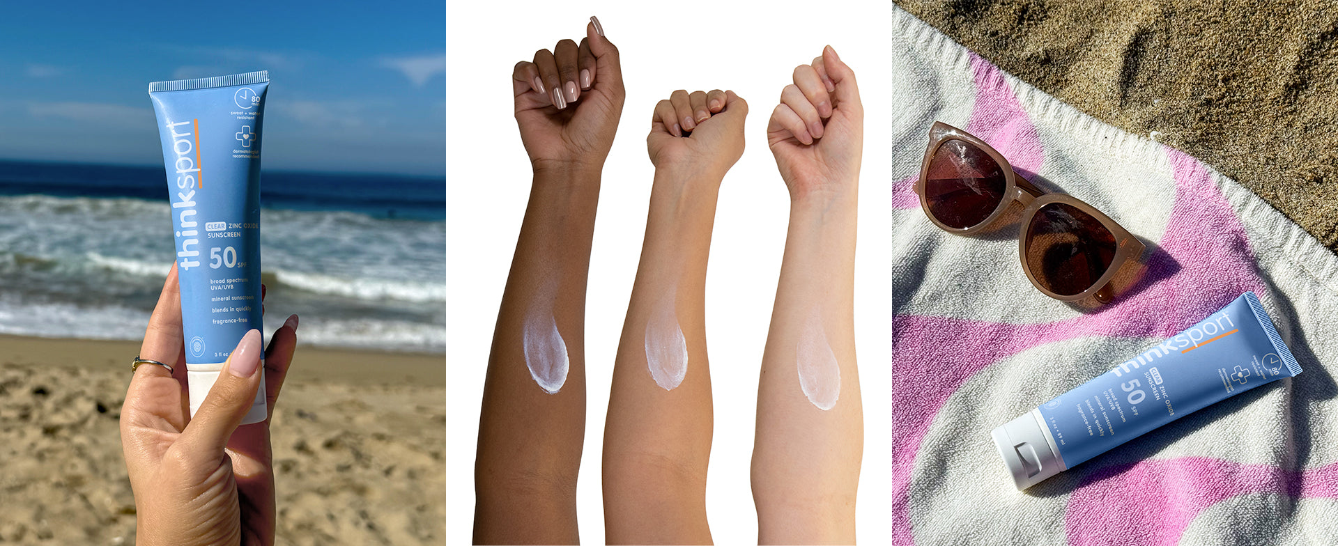 Thinksport Clear Zinc Mineral Sunscreen Lotion SPF 50, 3 fl oz, 2-pack - image 6