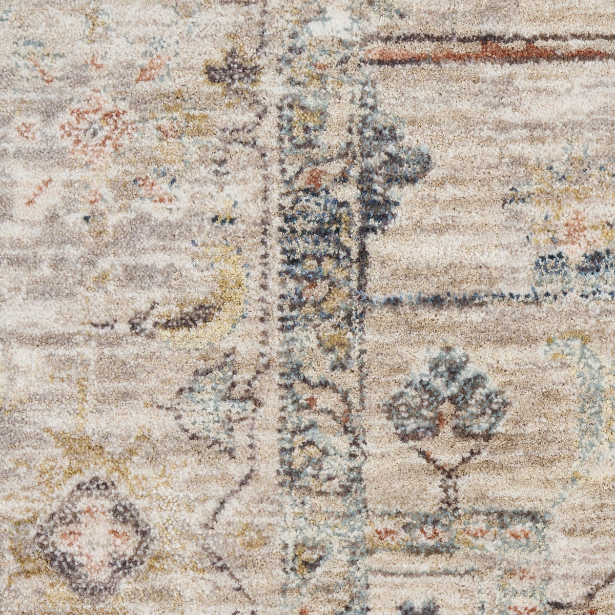 Nourison Antiqua Area Rug, Rosette  5'3” x 7'6”