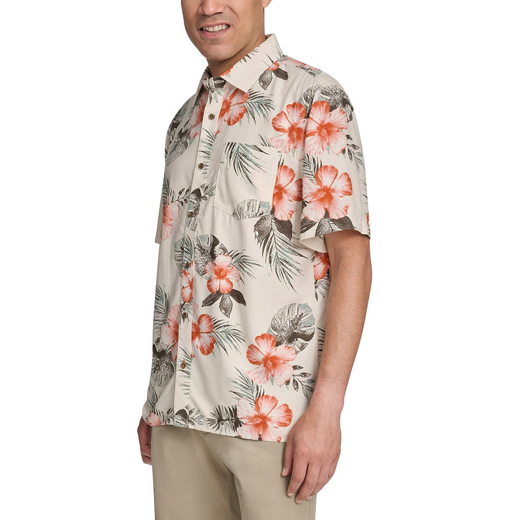 [color:gray] Margaritaville Men's Short Sleeve Shirt - Gray - image 2
