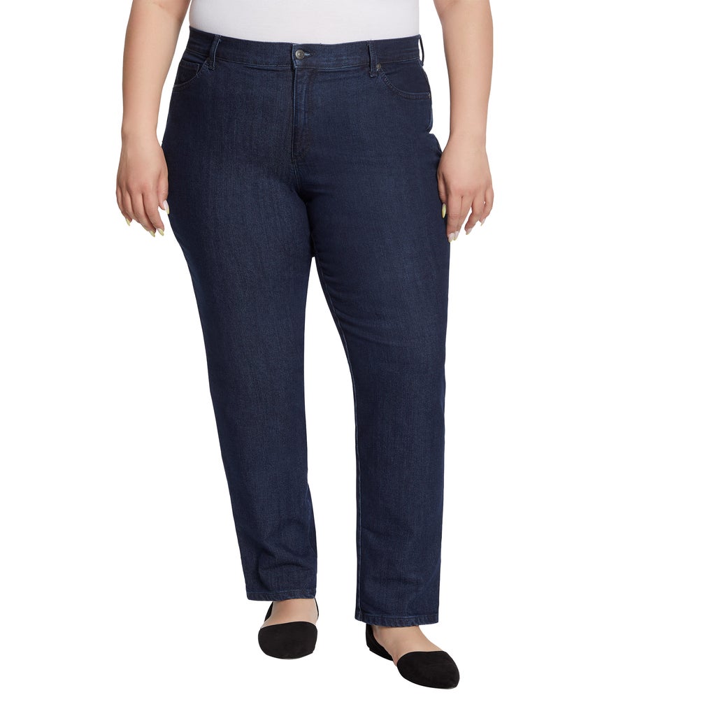 [color:dark blue] Gloria Vanderbilt Women's Amanda Stretch Denim Jean - Dark Blue - image 4