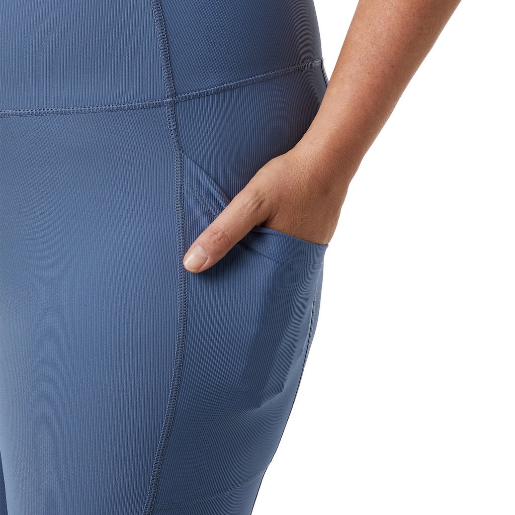 [color:blue] 32 Degrees Women's Ribbed Crop Legging - Blue - image 8