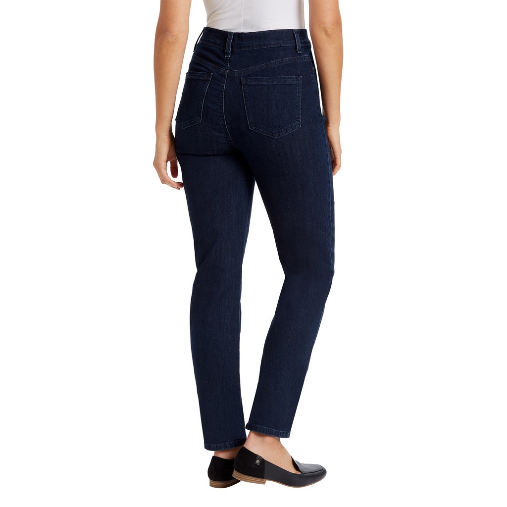 [color:dark blue] Gloria Vanderbilt Women's Amanda Stretch Denim Jean - Dark Blue - image 3