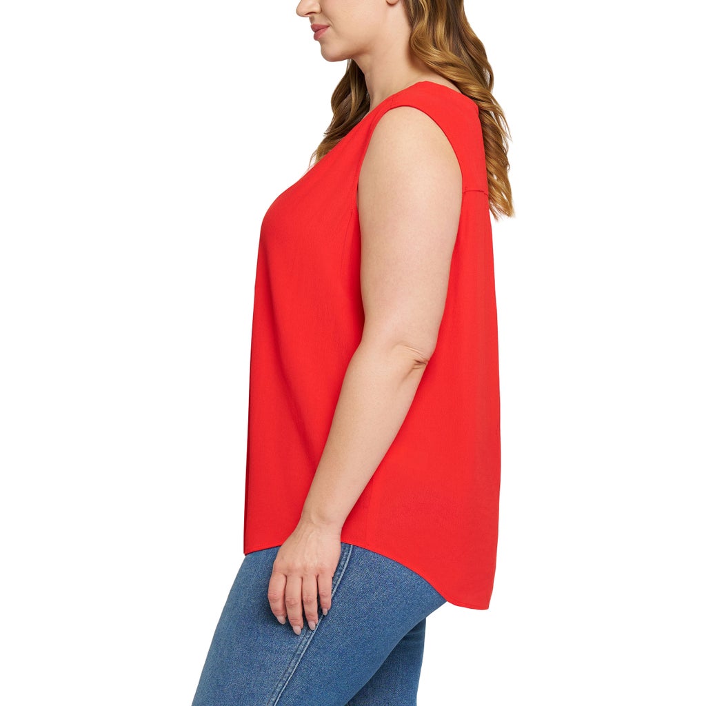 [color:red] Matty M Women's Sleeveless Blouse - Red - image 8