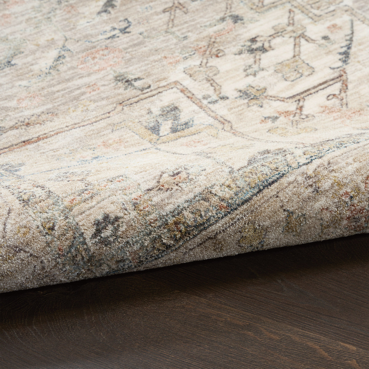 Nourison Antiqua Area Rug, Rosette  5'3” x 7'6”