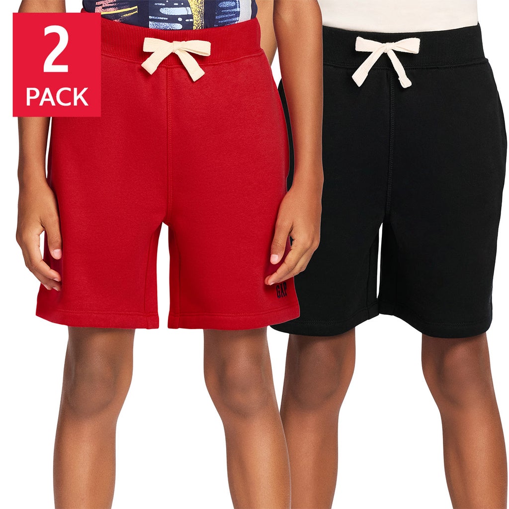 [color:red] Gap Youth 2-pack Seam Pocket Short - Red - image 1