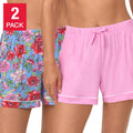 [color:pink] Room Service Women's Lounge Short, 2-pack - Pink - image 1