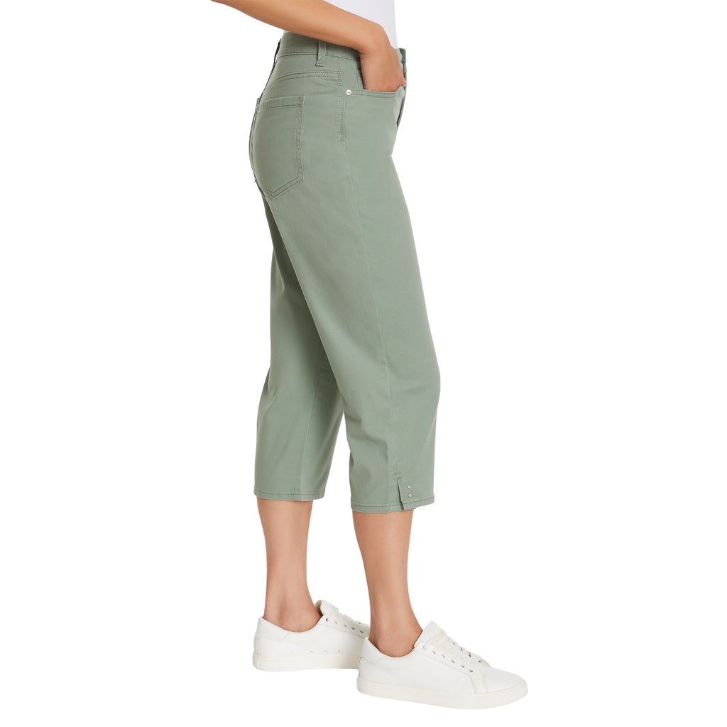 [color:green] Gloria Vanderbilt Women's Amanda Capri - Green - image 3